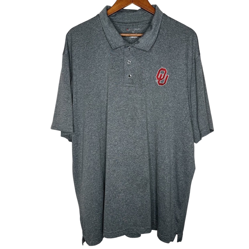 Oklahoma Sooners Champion polo gray with embroidered OU Sz XXL‎